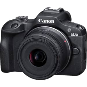 Canon EOS R100 Mirrorless Camera w/ F4.5-6.3 45mm Lens: $549