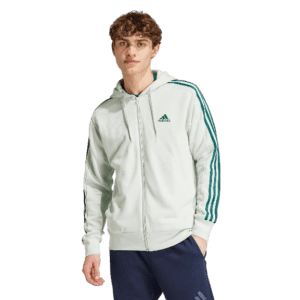 adidas Men's Essentials French Terry 3-Stripes Full-Zip Hoodie: $17 adidas Men's Essentials French Terry 3-Stripes Full-Zip Hoodie: $17
