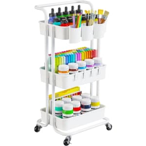 Pipishell 3-Tier Rolling Cart: $22 w/ Prime