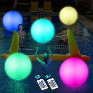 Icnice 12" LED Beach Ball 4-Pack: $14.99
