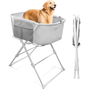 Aupetm Portable Dog Bathtub: $74.98
