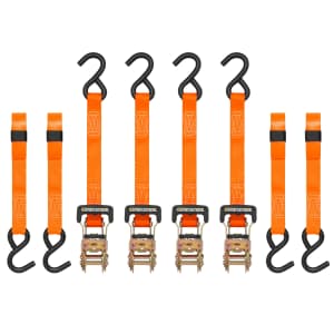 SmartStraps 1.25" x 10-Foot Ratcheting Strap Tie Down with S-Hook 4-Pack: $16 SmartStraps 1.25" x 10-Foot Ratcheting Strap Tie Down with S-Hook 4-Pack: $16