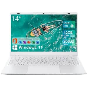 12th-Gen. N150 14" Laptop w/ 128GB RAM, 256GB SSD: $210