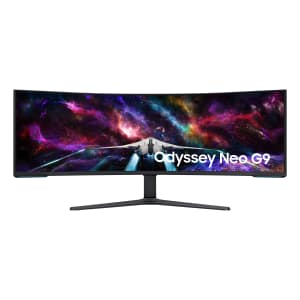 Samsung Monitor Deals. Save on a wide range of monitors for office work, productivity, entertainment, gaming, and more. We've pictured the Samsung 57" Odyssey Neo G9 Gaming Monitor for $1,499.99 - an $800 savings.