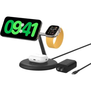 Belkin 3-in-1 MagSafe Wireless Charging Stand: $100 Belkin 3-in-1 MagSafe Wireless Charging Stand: $100