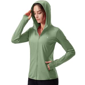 Soothfeel Women's UPF 50+ Sun Hoodie Jacket: $18