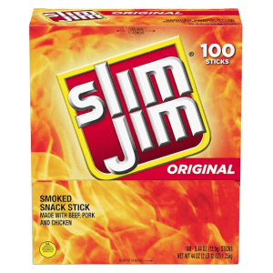 Slim Jim Original Smoked Meat Sticks 100-Count Box: $24 via Subscribe & Save