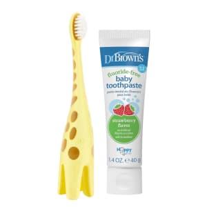 Dr. Brown's Infant-to-Toddler Training Toothbrush w/ Toothpaste: $5.09