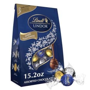 Lindt Lindor Assorted Dark Chocolate Candy Truffles 15.2-oz. Box: $10 Lindt Lindor Assorted Dark Chocolate Candy Truffles 15.2-oz. Box: $10