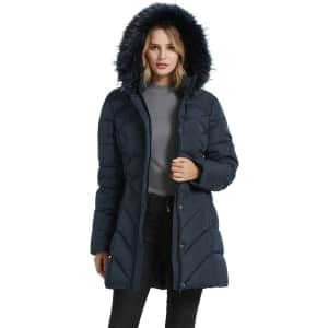 Binacl Women's Down Alternative Winter Coat w/ Fur Hood: From $42 Binacl Women's Down Alternative Winter Coat w/ Fur Hood: From $42