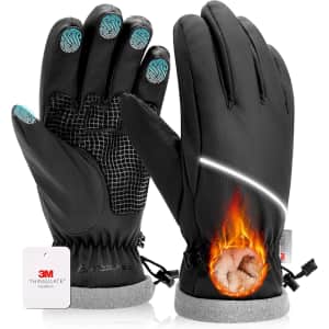Aoprel Waterproof 3M Thinsulate Winter Gloves: $8.49