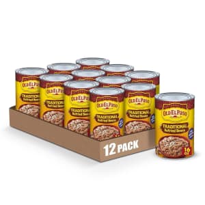 Old El Paso Traditional Canned Refried Beans 12-Pack: $11.64