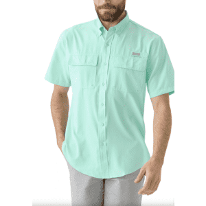 Ocean + Coast Short Sleeve Solid Fishing Shirt: $20