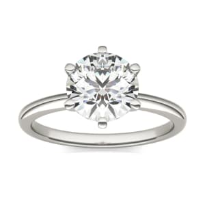 2-tcw Diamond Six Prong Solitaire Engagement Ring: $999