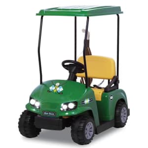 Kid Trax 12V Golf Cart Ride-On with Golf Accessories: $107