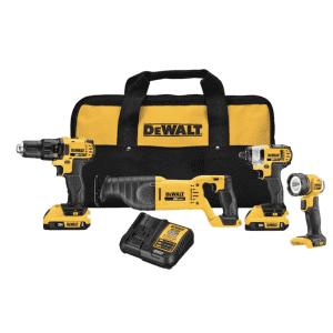 DeWalt 4-Tool Combo Kit w/ 2 Batteries: $299