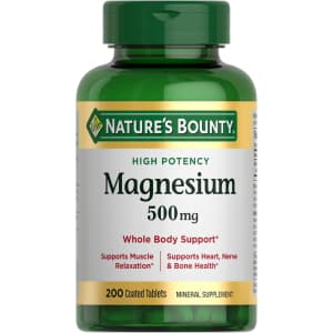 Nature's Bounty 200-Count 500mg Magnesium Tablets: $7.97 w/ Subscribe & Save
