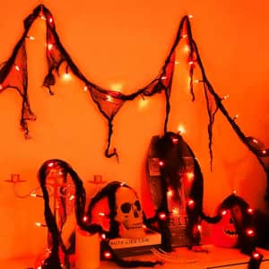 9.9-Foot Halloween Fairy String Lights: $6.19