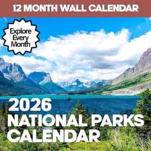 2026 National Parks Wall Calendar: $5.99