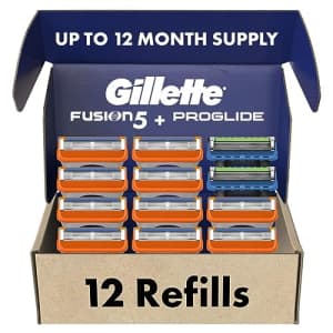 Gillette Fusion5 + ProGlide Men's Razor Blades Refill 12-Pack: $29 via Sub & Save