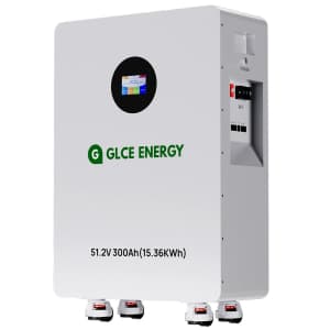 GLCE Energy 48V 300Ah Lifepo4 Solar Lithium Battery: $1,775