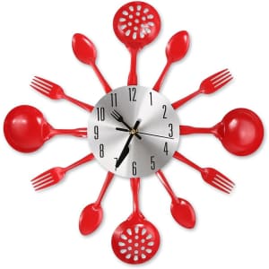 14" Cutlery Wall Clock: $9.99