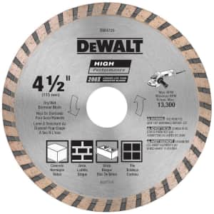 DeWalt 4-1/2" Diamond Blade: $5