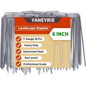 6" Landscape Staples 50-Pack: $4.48