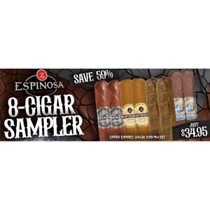 Espinosa 8-Cigar Sampler at SmokeInn: $35 Espinosa 8-Cigar Sampler at SmokeInn: $35