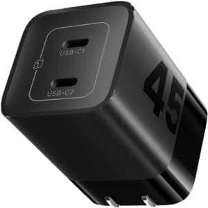 Wegear 45W Dual Port GaN USB-C Charger: $10 w/ Prime
