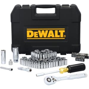 DeWalt 1/4" Drive SAE/Metric 84-Piece Mechanics Tool Set: $51