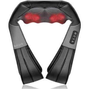 Nekteck Shiatsu Neck and Back Massager with Heat: $40