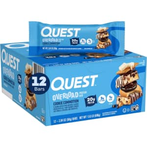 Quest Nutrition 2.04-oz. Overload Protein Bar 12-Pack: $19.98