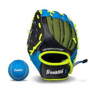 Franklin Sports Kids' Baseball Glove w/ Ball (Left Hand Throw): $9.99