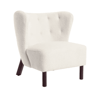 Harper & Bright Designs Sherpa Upholstered Wingback Accent Chair: $148