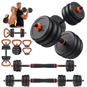 70-lb. Adjustable Dumbbell Weight Set: $70