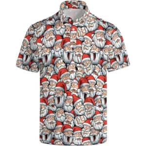 Men's Red Santa Shirt: $9.99
