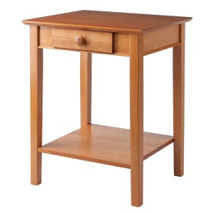 Winsome Studio Beech Wood End/Printer Table: $83 Winsome Studio Beech Wood End/Printer Table: $83