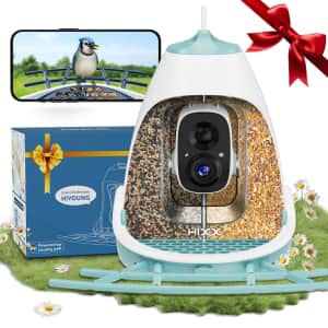 Solar Dual Chamber Smart Bird Feeder with Camera: $50 Solar Dual Chamber Smart Bird Feeder with Camera: $50