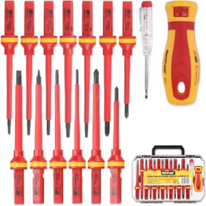 Hurricane 1000V 15-Piece Insulated Screwdriver Set: $21