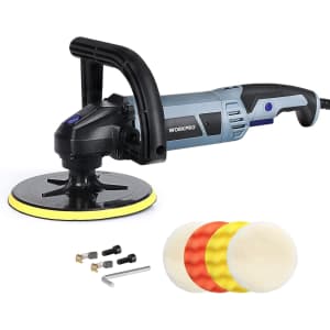 WorkPro Detachable Handle Buffer Polisher w/ Accessories: $24.97