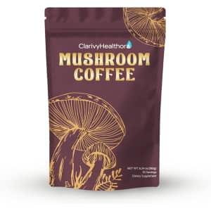 Mushroom Coffee Supplement – 6 Adaptogenic Mushrooms 30 Servings: $19.59