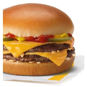 McDonald's Double Cheeseburger: 50 cents today only