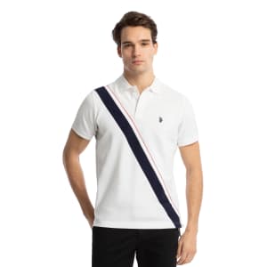 U.S. Polo Assn. Men's Americana 100% Cotton Polo Shirt: From $6