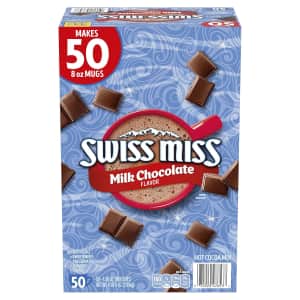 Swiss Miss Milk Chocolate Flavor Hot Cocoa Mix 50-Count Box: $5.59 via Sub & Save