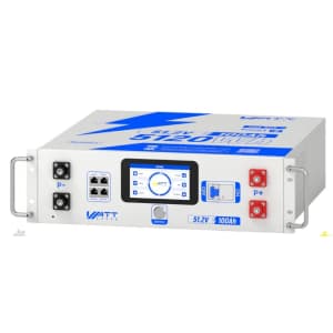 Watt Cycle Gen2 48V 100Ah LiFePO₄ Server Rack Battery: $629.99