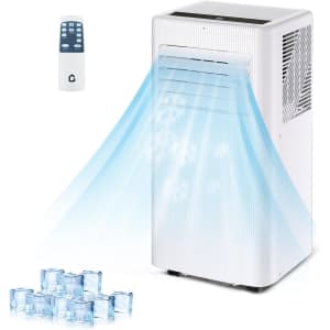 Portable Air Conditioner 8000 BTU with Remote: $99.99