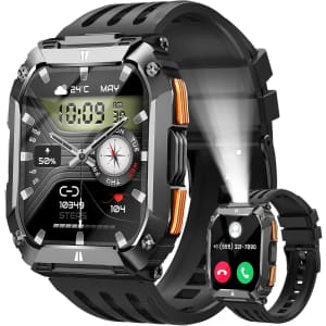 Fosmet Men's 1.95" Smart Watch Fitness Tracker: $39.99 Fosmet Men's 1.95" Smart Watch Fitness Tracker: $39.99