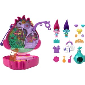 Mattel Polly Pocket Trolls Compact Playset: $8 Mattel Polly Pocket Trolls Compact Playset: $8