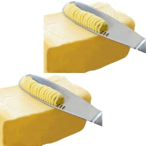 Simple Spreading Stainless Steel 3-in-1 Butter Spreader 2-Pack: $14.30